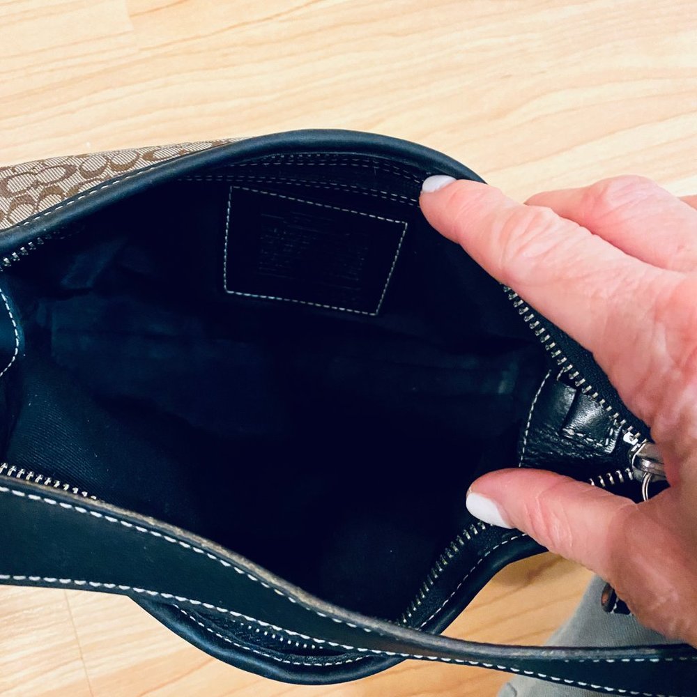 Coach Signature Small Hobo Shoulder Leather Handbag P… Gem